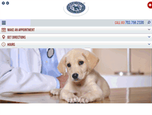 Tablet Screenshot of greatfallsanimalhospital.com